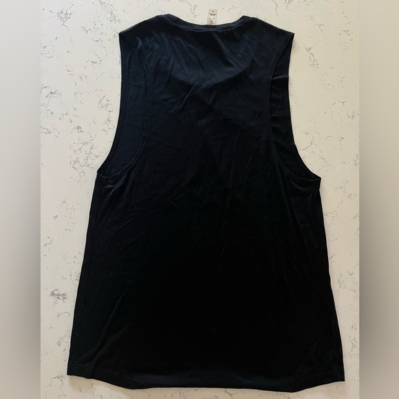 Childless Cat Ladies Against Fascism Black Cat Flower Graphic Tank Top Sz Medium - Picture 8 of 8